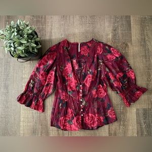 Free people I Found You Printed Top